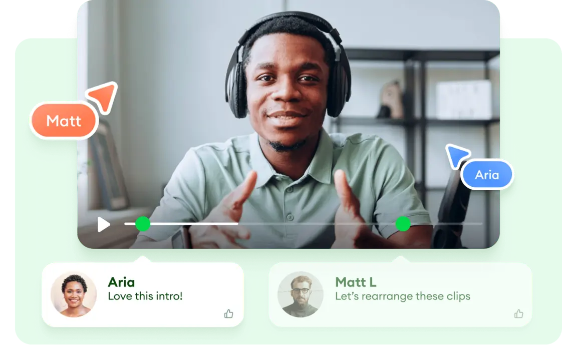 Collaborative team workspace screenshot